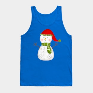 Christmas Snowman Tank Top